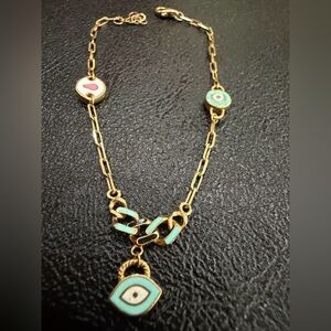 18k protective eye bracelet